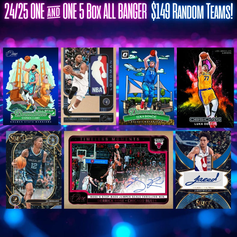 Break 5110 - 24/25 One and One 5 Box ALL BANGER $149 - Random Teams!