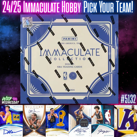 Break 5132 - NBA 24/25 Immaculate Hobby Pick Your Team!