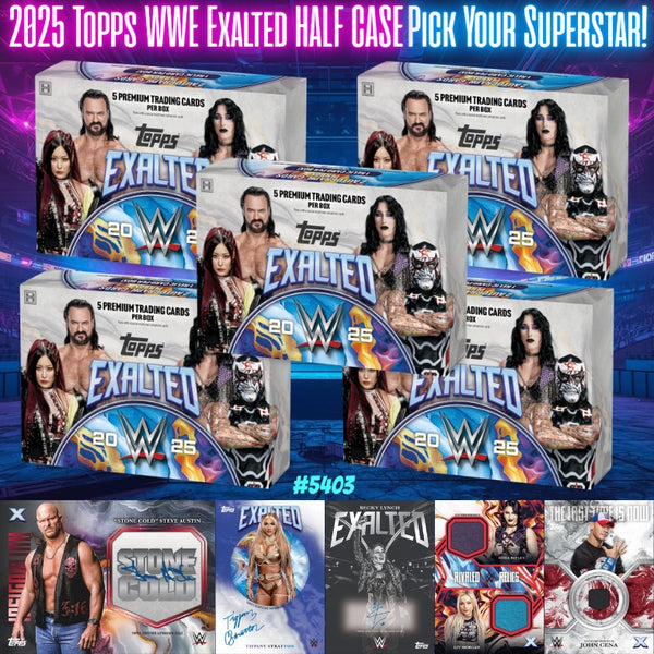 Break 5403 - 2025 TOPPS  WWE Exalted HALF CASE - Pick Your Superstar!