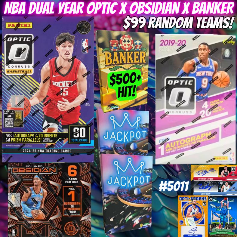 Break 5011 - Freaky Friday NBA Dual Year Optic x Obsidian x BANKER - Random Teams!