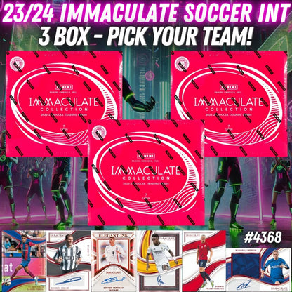 Break 4368 - 23/24 Immaculate Int. Hobby - Half Case - Pick Your Player/Team!