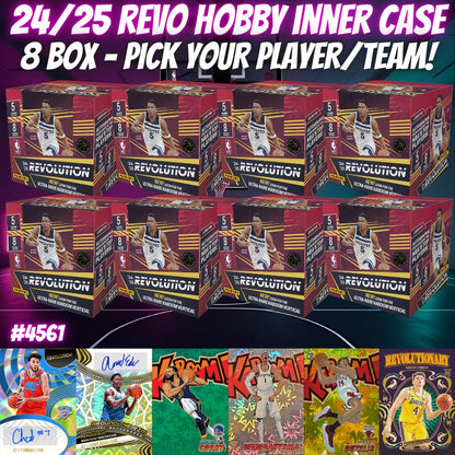 Break 4561 - NBA 24/25 Revolution Hobby 8 Box Inner Case - Pick Your Team/Player!