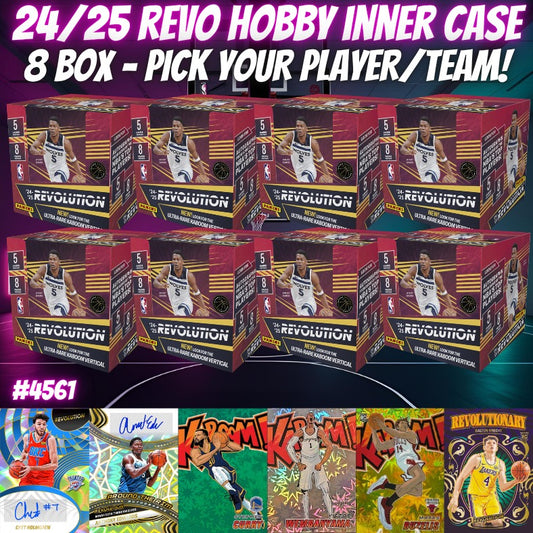 Break 4561 - NBA 24/25 Revolution Hobby 8 Box Inner Case - Pick Your Team/Player!