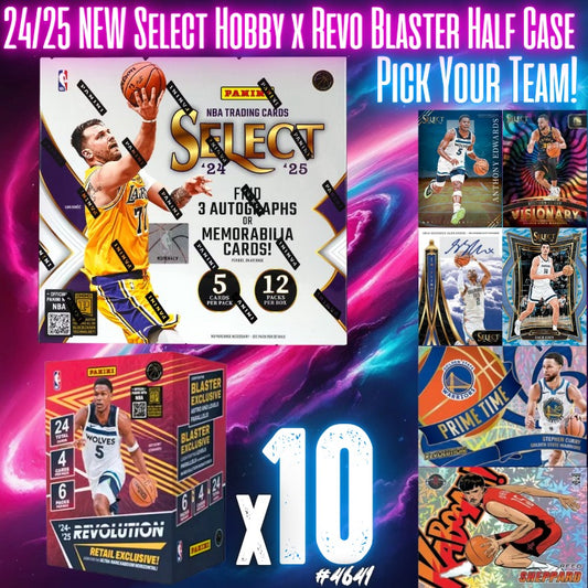 Break 4641 - 24/25 NEW Select Hobby x Revo Blaster Half Case - Pick Your Team!