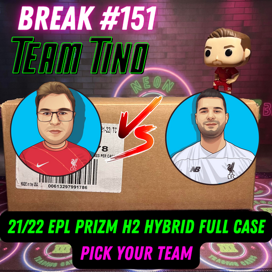 Break 151 - CASE WARS!! - TEAM TINO!! 21/22 EPL Prizm H2 Hybrid FULL CASE - 20 Boxes - Pick Your Player / Team