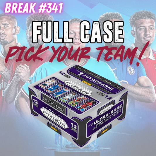 Break 341 - 22/23 EPL Prizm Hobby RELEASE DAY FULL CASE - Pick Your Player / Team