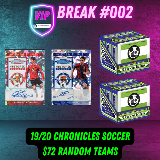 ONE SPOT PER PERSON - VIP Break 002 - 19/20 Chronicles Hobby 2 Box - Random Teams - $72 a spot