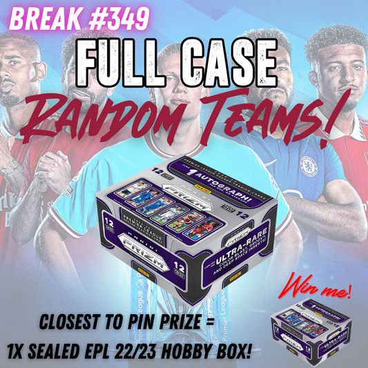 Break 349 - 22/23 EPL Prizm Hobby RELEASE DAY FULL CASE  - Random Teams!